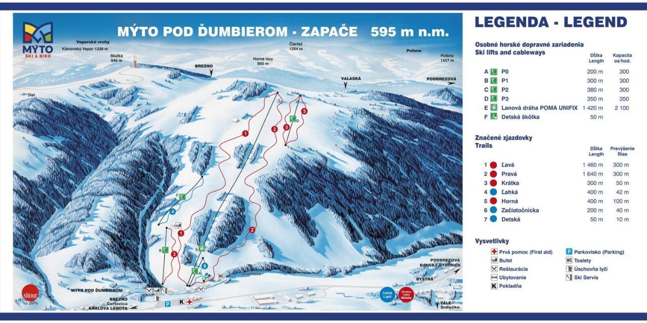 Вилла Drevenica Polomka, 5 Min Peso Restauracia, Ticha Ulica, Potok Брезно Экстерьер фото